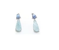 Orecchini Soprana Gioielleria Donna in Oro Acquamarina AQUAMARINA TANZANITE BRILL - AQUAMARINA TANZANITE BRILL